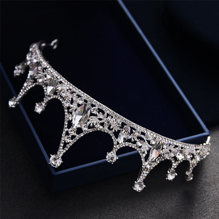 Korean Princess Bride Wedding Wedding Tiara jewelry hair accessories QUEEN CROWN diamond crown Image