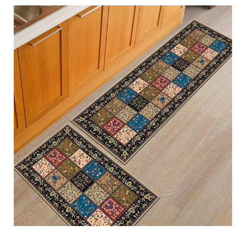 Floor mats, non-slip, oil-proof, household machine washable door mats, bathroom, bathroom, bedside rugs Image