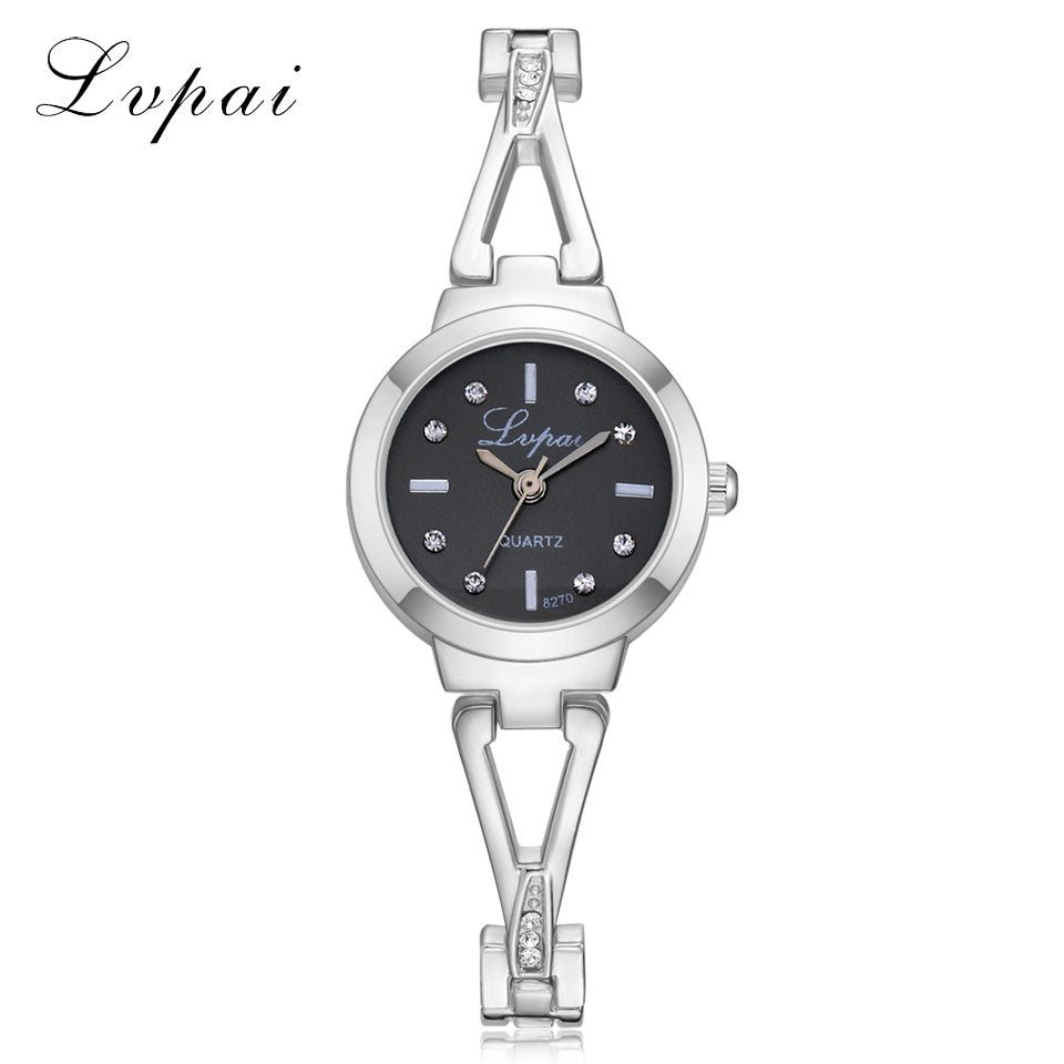 Luxury Bracelet Women Dress Watches Fashion Quartz Crystal Watches Lvpai Brand Ladies Casual Dress Sport WristWatch Image