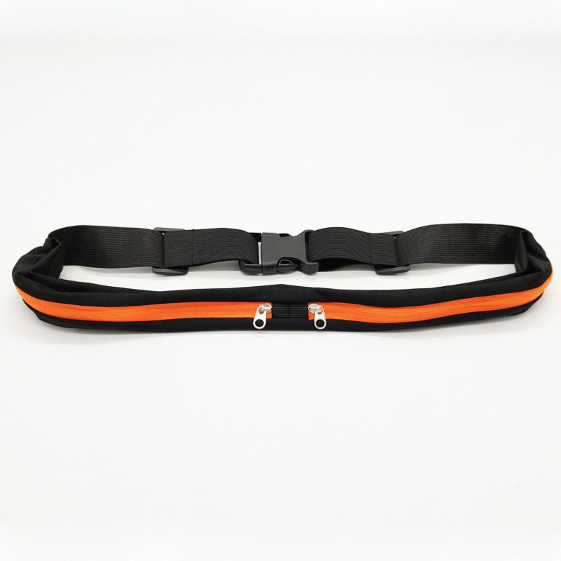 Sports Waist Bag With Double Pocket Slim Zip Running Phone Belt Bags Image