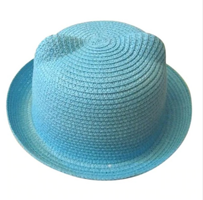 Summer hat Korean cute cat ears straw hat sun hat sun hat