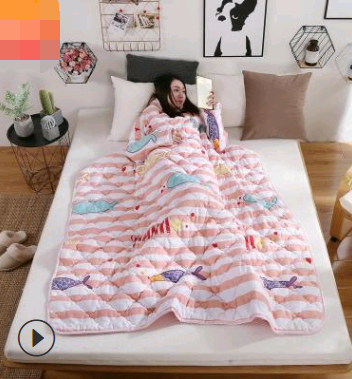 Winter Lazy Quilt with Sleeves Image