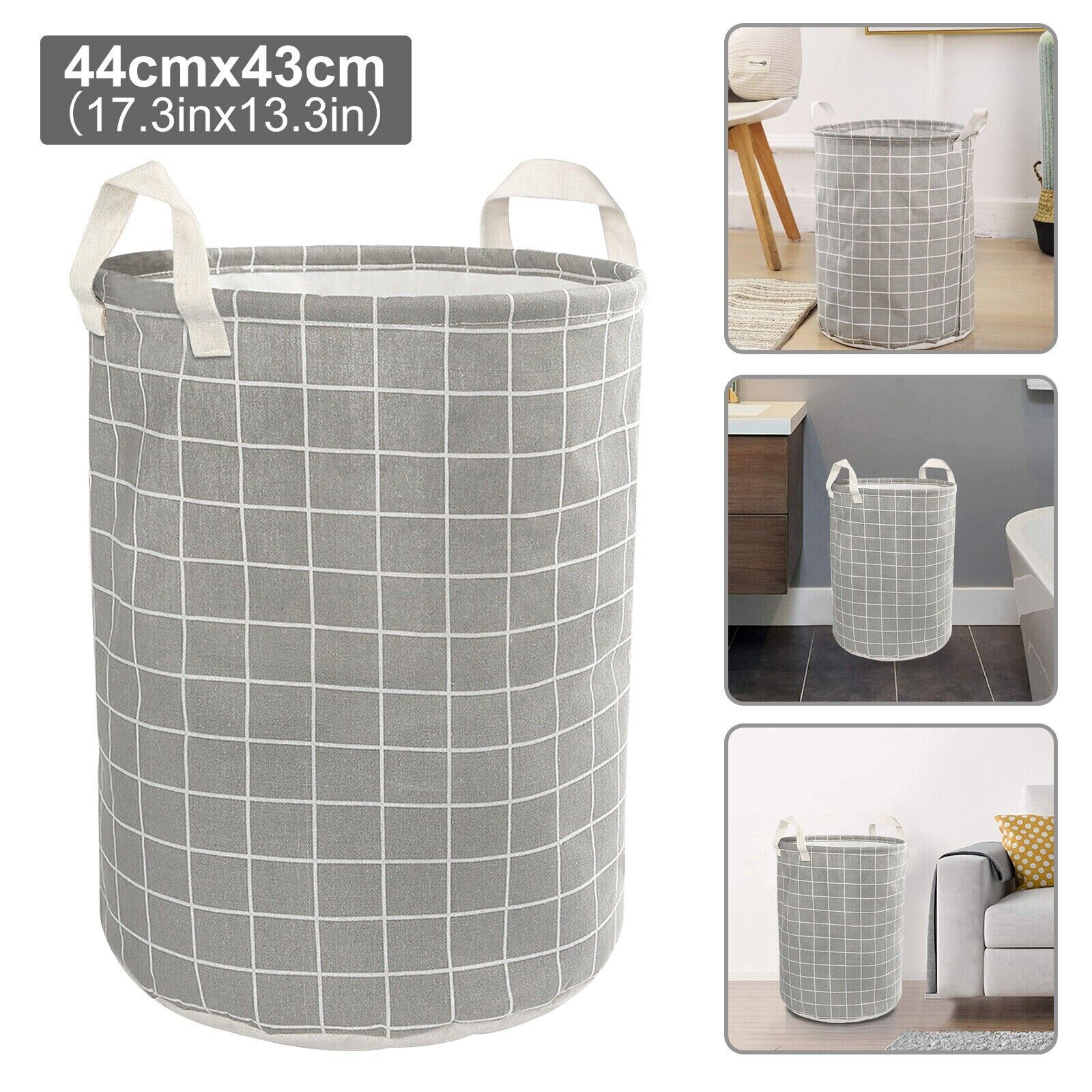 Large Foldable Storage Laundry Hamper Clothes Basket Washing Bag Bin Organizer Image