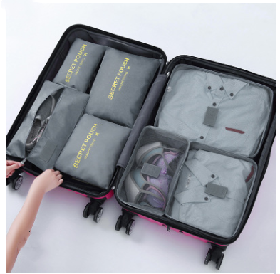 Durable Waterproof Nylon Packing Cube Travel Organizer Bag Image