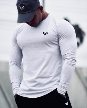 New Long Sleeve T Shirt Sport Men Gym Shirt Quick Dry Gym Fitness Training Running T Shirt Men Workout T-Shirt Bodybuilding Tops Image