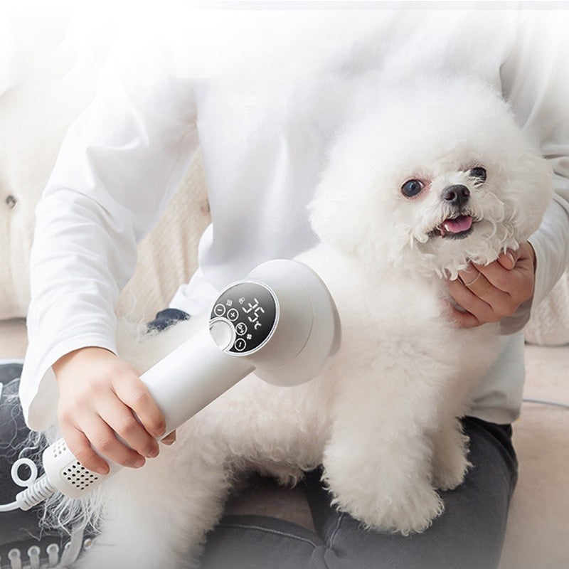 Smart Pet Hair Dryer Dog Golden Retriever Cat Grooming Hairdressing Blow & Comb Silent No Harm Pet Cleaning Supplies Pet Products Image