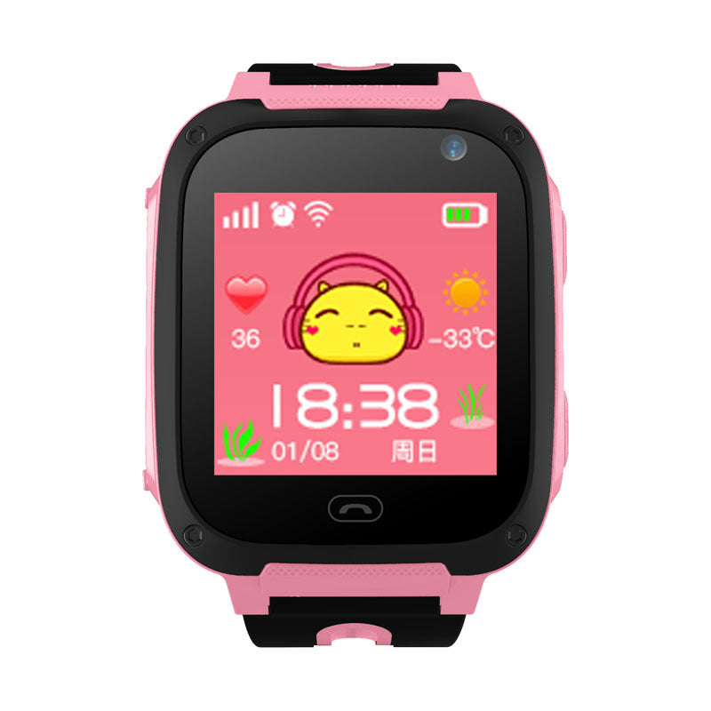 Gifted Children Touch Screen Smart Wearable Phone Watch With GPS Positioning Anti Loss Function Image