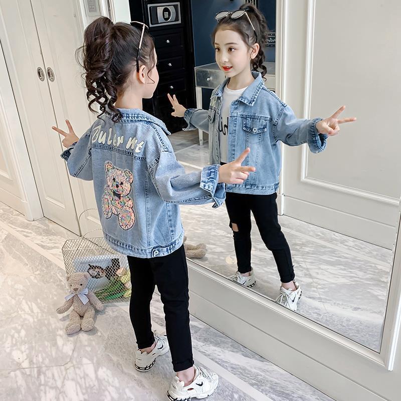 Cartoon Jacket Clothes Children Denim Tops Image