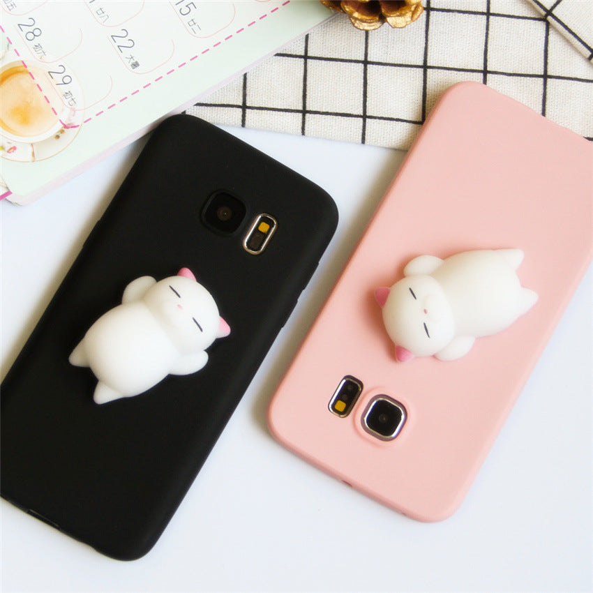 Three-dimensional cat Samsung mobile phone case Image