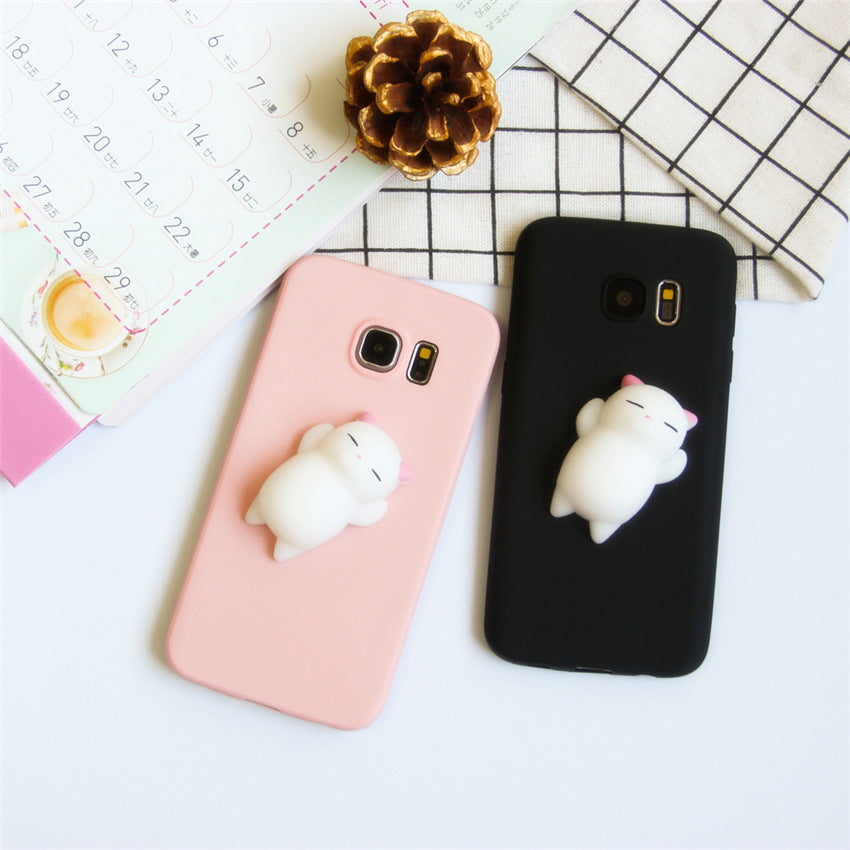 Three-dimensional cat Samsung mobile phone case Image