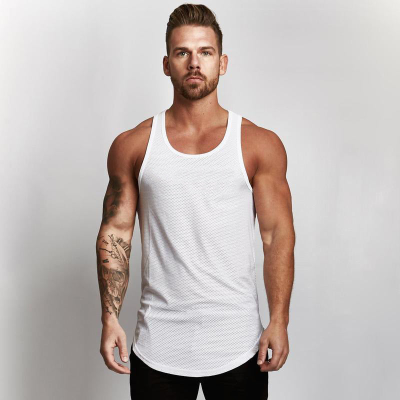 gym clothes tank top sportswear vest men Image