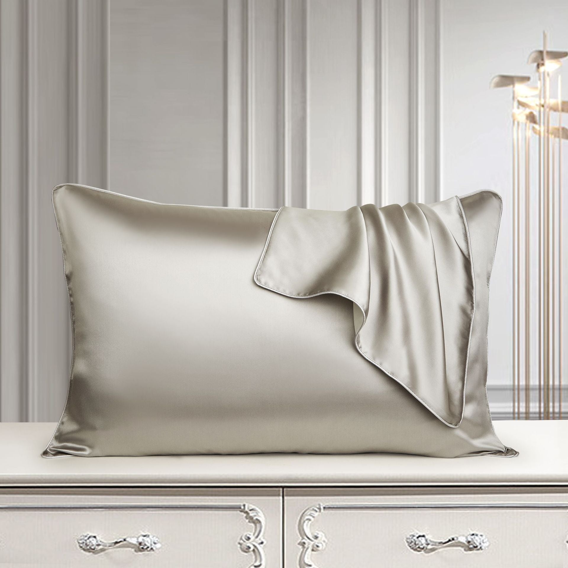 Silk Pillow Case Pure Silk Pillowcase Real Silk Pillowcase Natural Silk Pillowcase Image