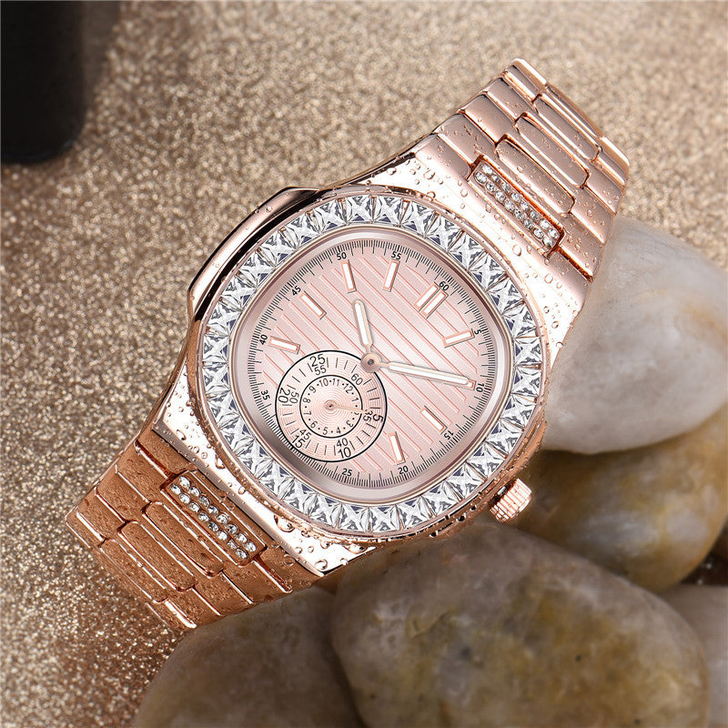 Mens Fashion Alloy  Luxury Brand Diamond Gifts Watches Image