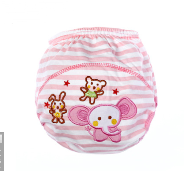 Children's cartoon diaper pants baby learning pants infant cotton breathable training pants washable diapers Image