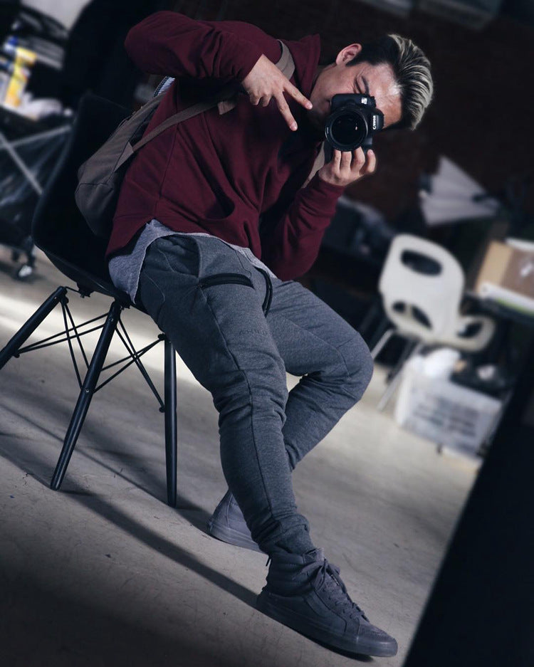 New Fitness Pants Casual Sweatpants Fashion High Street Trousers Pants Men Joggers Image