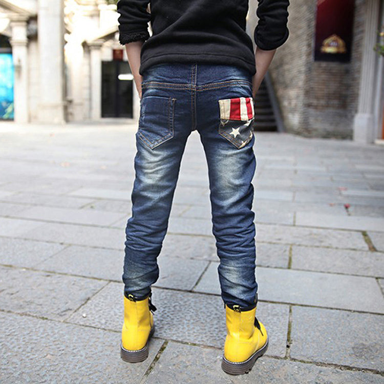 Boy patchwork jeans Image