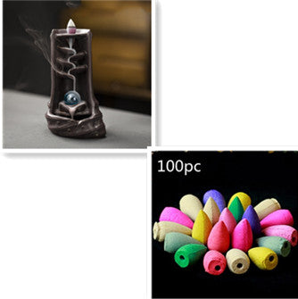 Multi-layers Ceramic Back flow Incense Burner Image