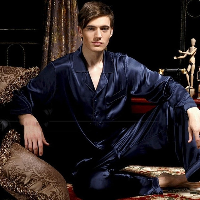 Pajamas Nightgown Loose Homewear Men Winter Sleepwear Image