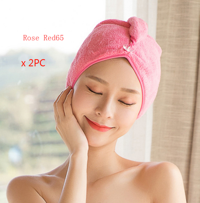 Women's Hair Dryer Cap, Absorbent Dry Hair Towel Image