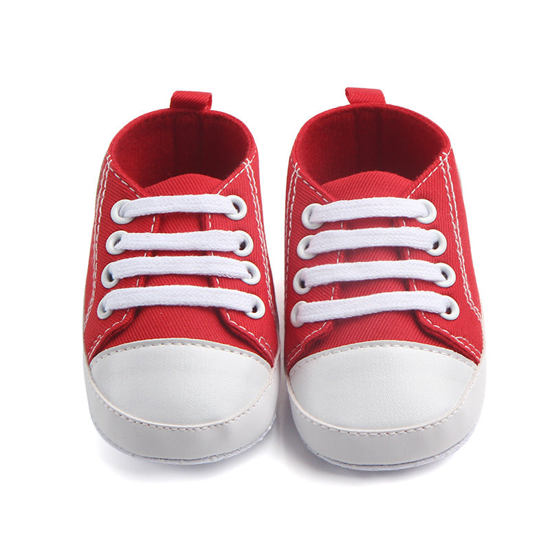 Canvas Classic Sports Sneakers Baby Boys Girls First Walkers Shoes Infant Toddler Soft Sole Anti-slip Baby Shoes Image