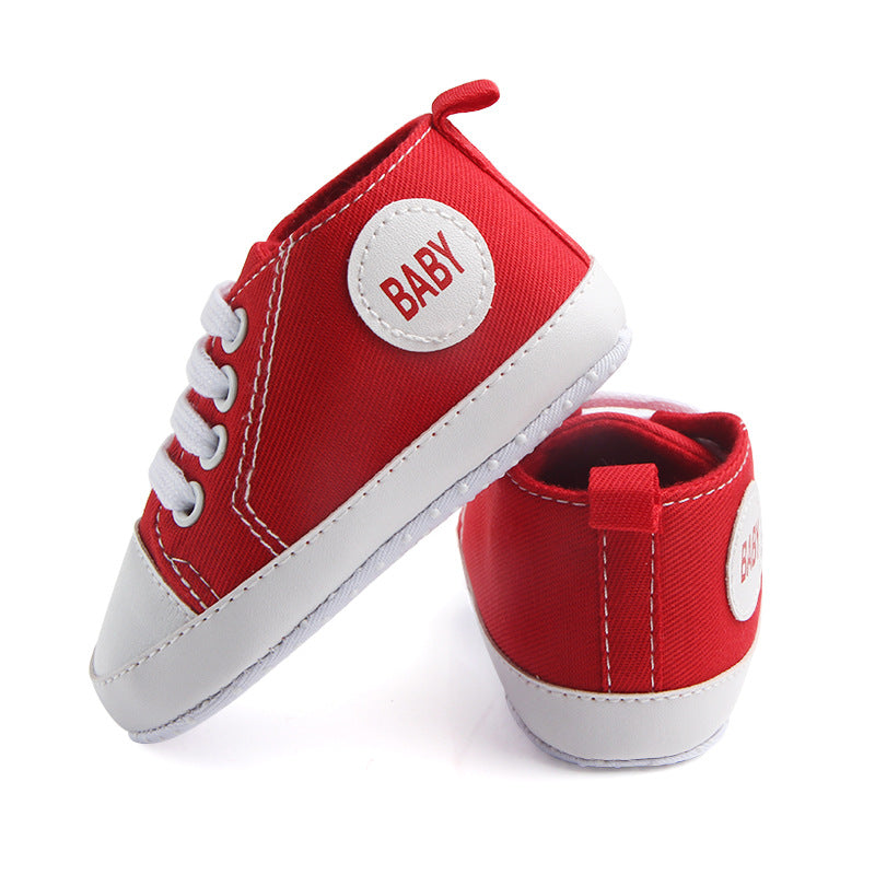 Canvas Classic Sports Sneakers Baby Boys Girls First Walkers Shoes Infant Toddler Soft Sole Anti-slip Baby Shoes Image