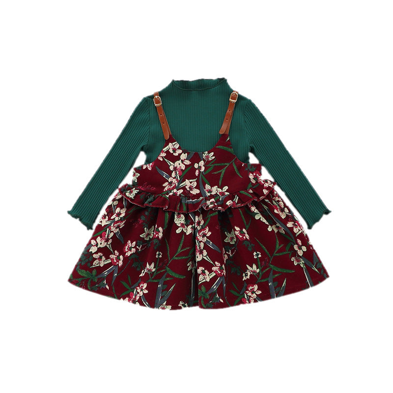 Baby Dress, Girl's Skirt, Autumn 1-2-3 Years Old Baby Clothes, Children's Clothing, A Piece Of E3087 Image