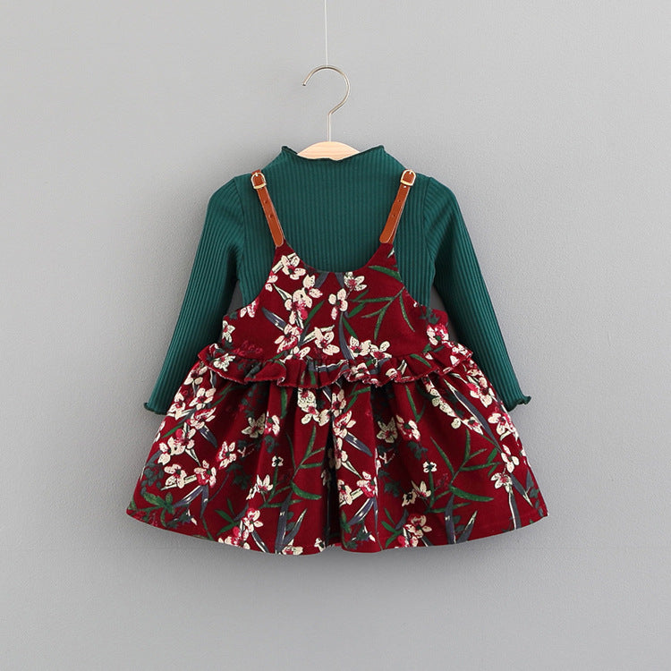 Baby Dress, Girl's Skirt, Autumn 1-2-3 Years Old Baby Clothes, Children's Clothing, A Piece Of E3087 Image