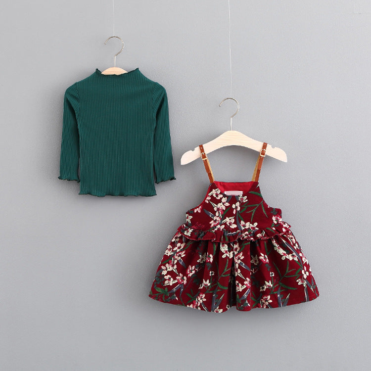 Baby Dress, Girl's Skirt, Autumn 1-2-3 Years Old Baby Clothes, Children's Clothing, A Piece Of E3087 Image