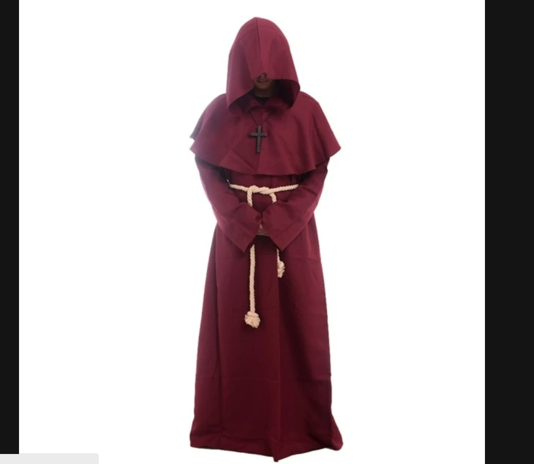 Medieval Monk Clothes Monk Robe Wizard Clothes Priest Clothes