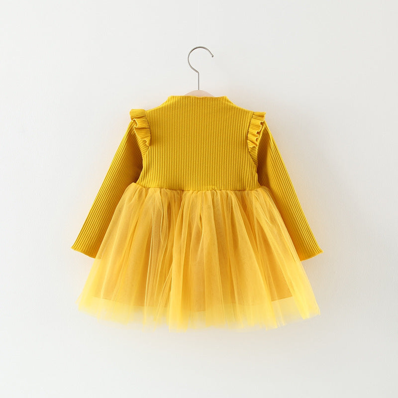 Autumn Girl Princess Dress Baby Girl Skirt Gauze Girl Children 0-1-2-3 Years Old Baby Girl Dress Image