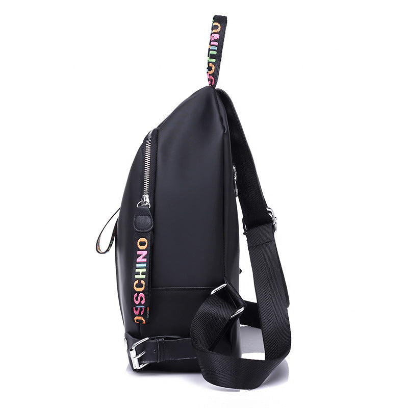 Stitching Waterproof Nylon Fashionable Colorful Backpack Image