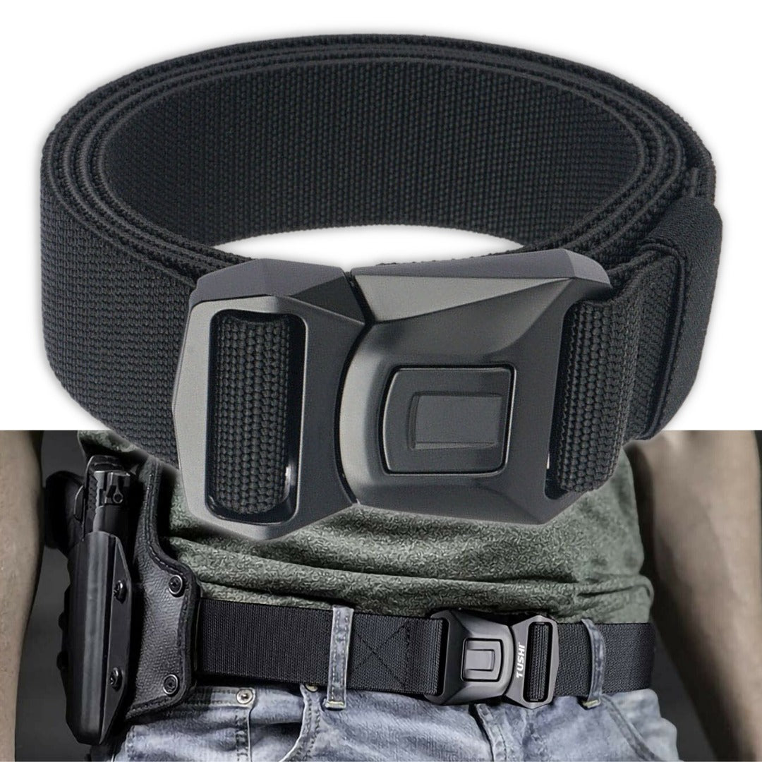Quick Button Release Buckle Military Belt Strap Tactical Waistband Belts For MEN Image