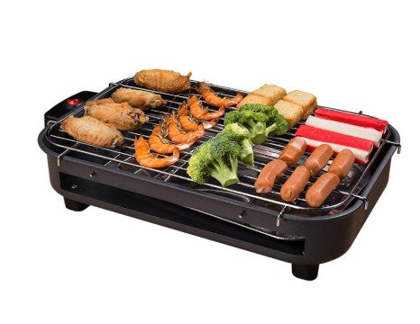 Factory directly for household barbecue square non-smoking electric oven carbon steel plate knob temperature control Korean electric baking tray customization Image