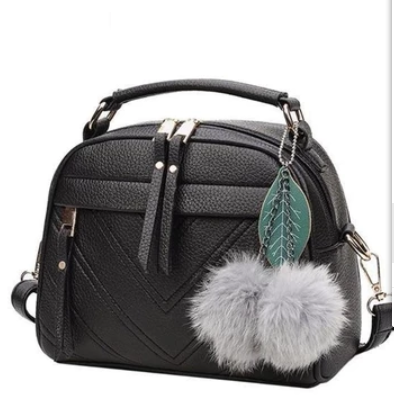 Hair ball, shoulder bag, shoulder bag Image