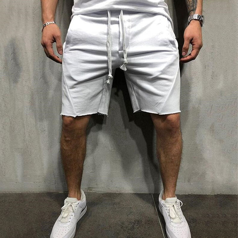 summer mens gym sports sport grey shorts for men Image