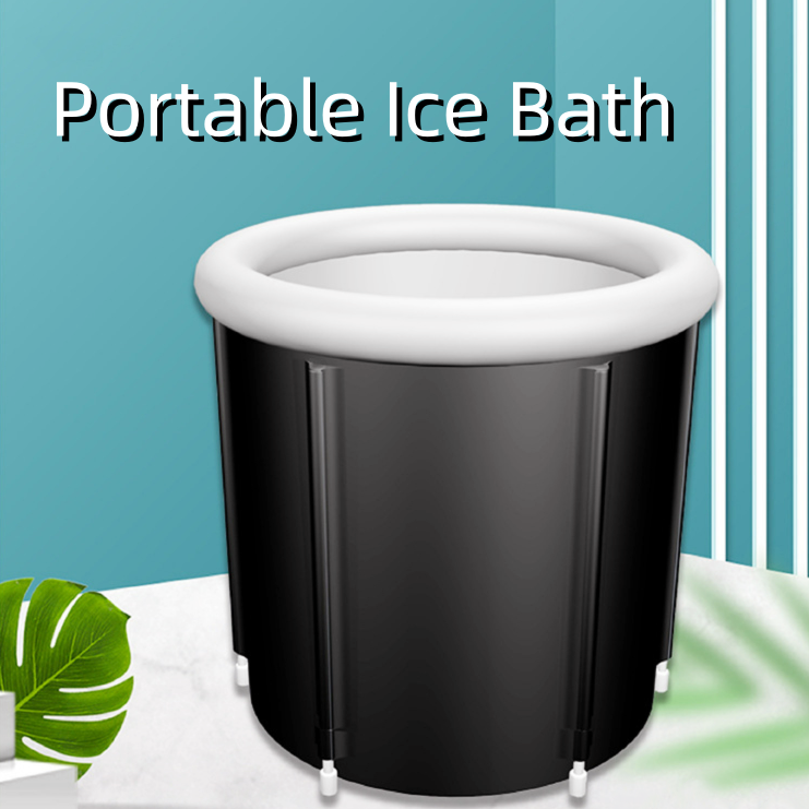 Portable Ice Baths Inflatable Air Ring PVC Bath Bath Household Bath Tub Holder Foldable Bath Tub For Recovery Therapy Outdoor Image