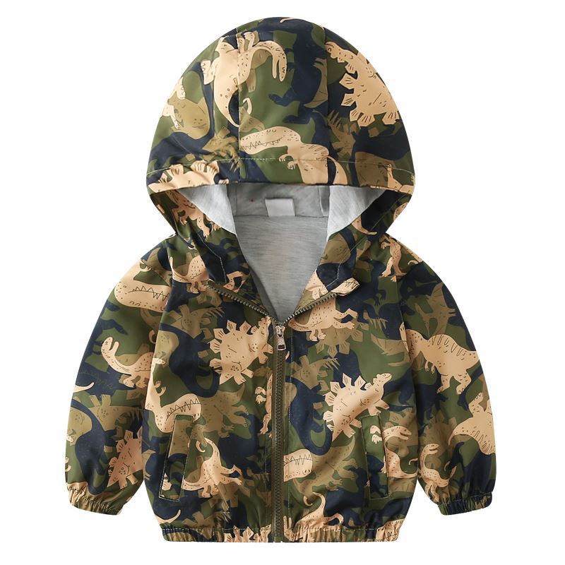 Boy jacket casual hooded jacket Image