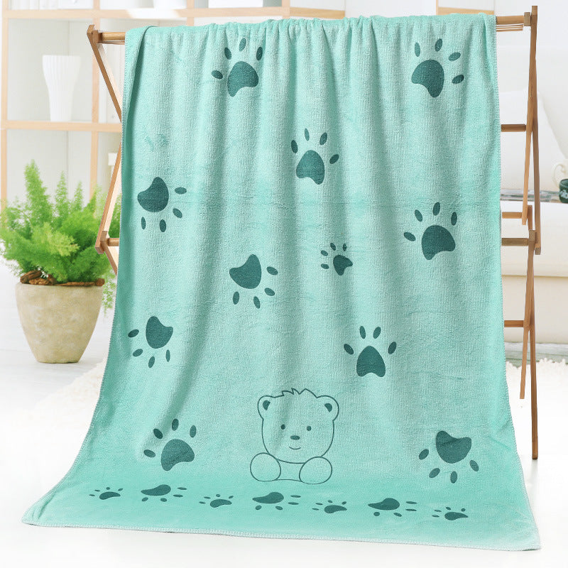 Bath towel beach towel cartoon print Image