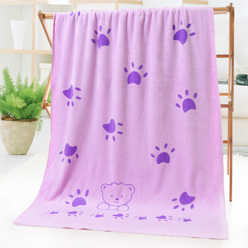 Bath towel beach towel cartoon print Image