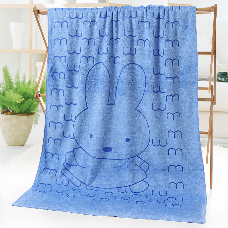 Bath towel beach towel cartoon print Image