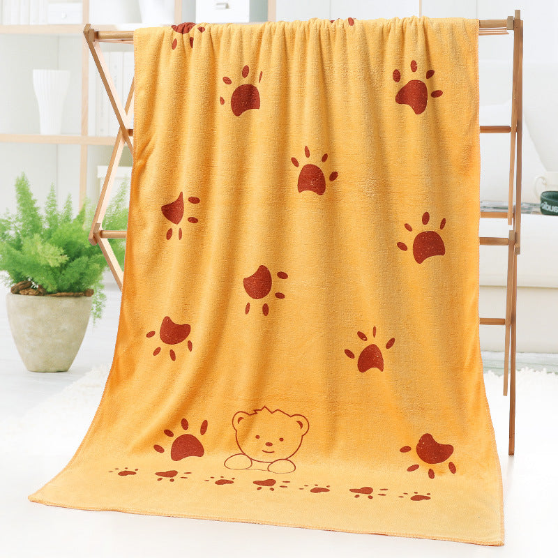 Bath towel beach towel cartoon print Image