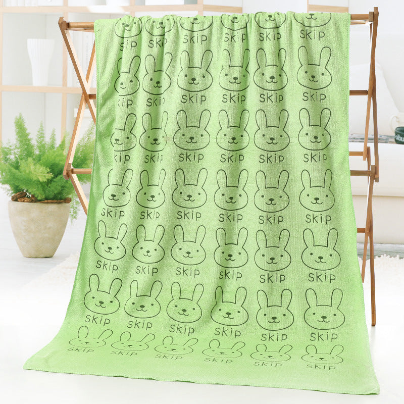 Bath towel beach towel cartoon print Image