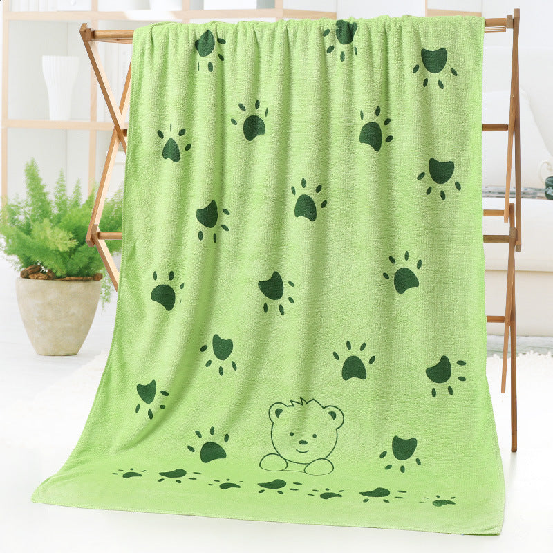 Bath towel beach towel cartoon print Image