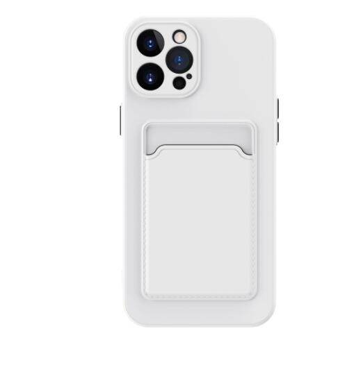 Simple Pure Color Liquid Silicone Phone Case Image