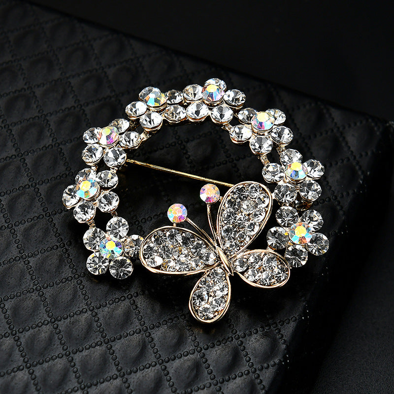 Butterfly Full Fashion Alloy Diamond Brooch Image