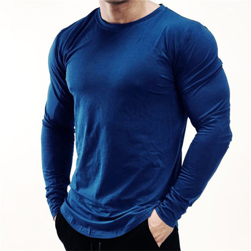 New Long Sleeve T Shirt Sport Men Gym Shirt Quick Dry Gym Fitness Training Running T Shirt Men Workout T-Shirt Bodybuilding Tops Image