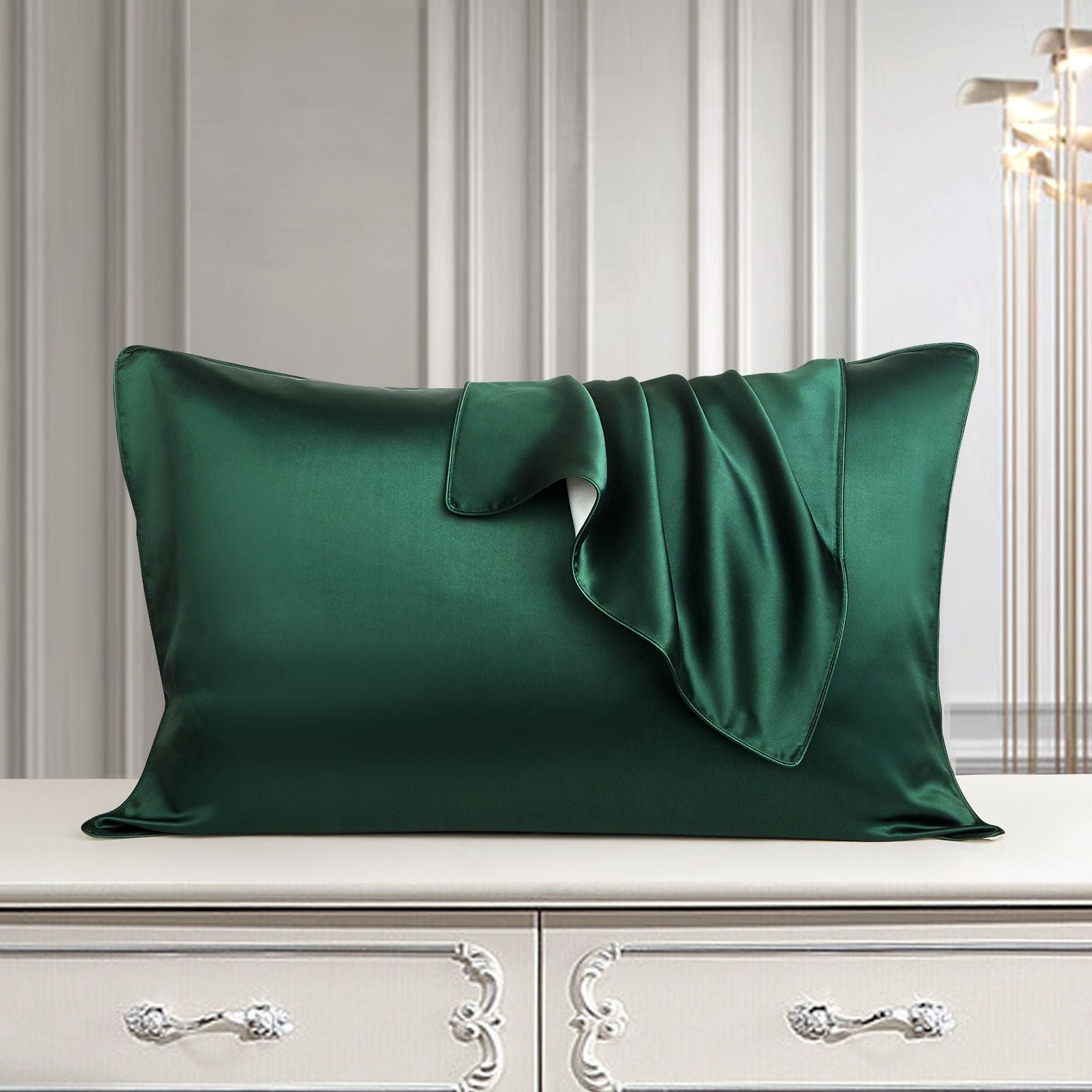 Silk Pillow Case Pure Silk Pillowcase Real Silk Pillowcase Natural Silk Pillowcase Image