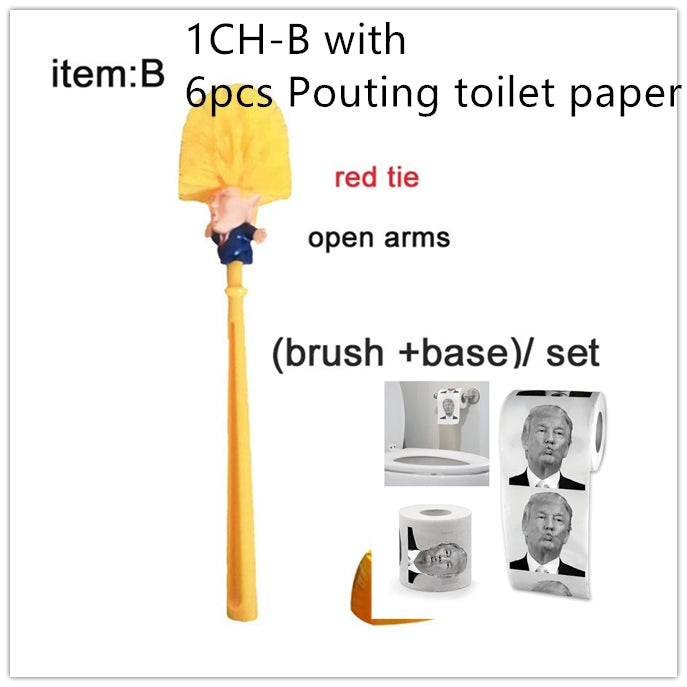 Funny Donald Trump Toilet Brush Image