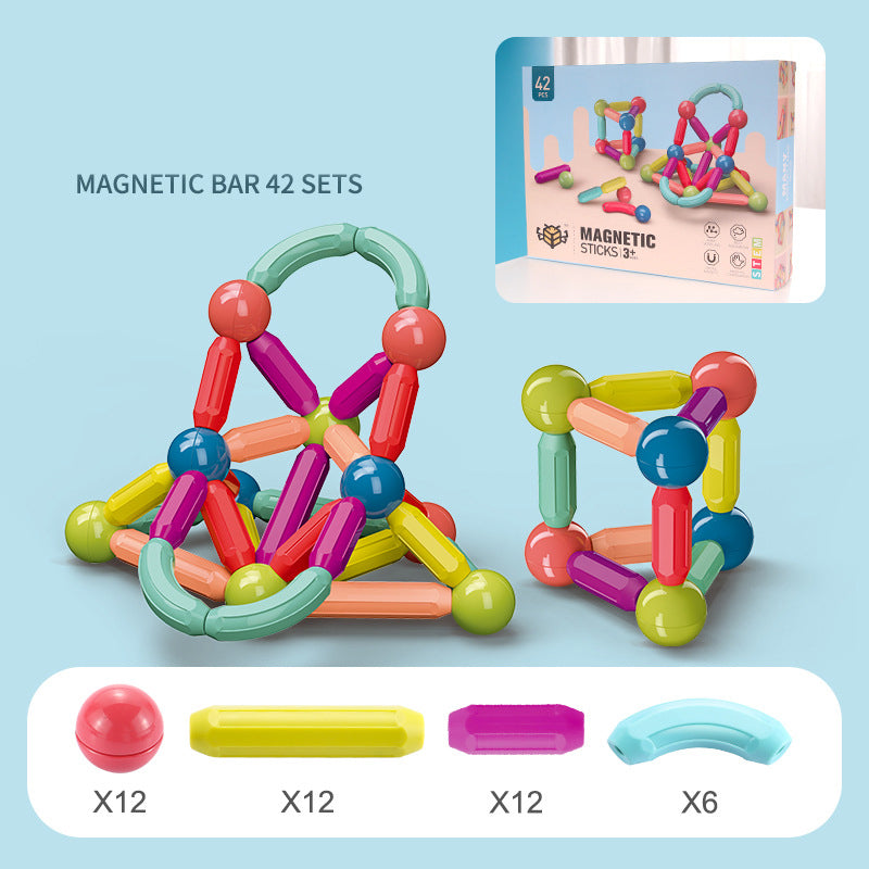 Baby Toys Magnetic Stick Building Blocks Game Magnets Children Set Kids Magnets For Children Magnetic Toy Bricks Image