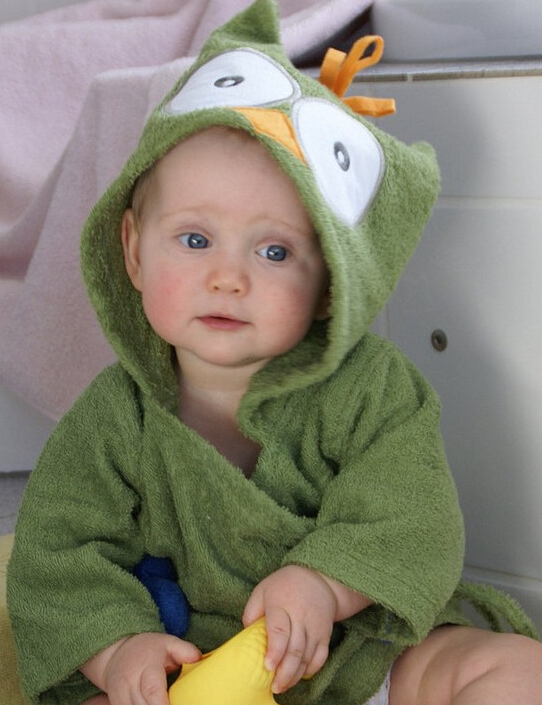 Cartoon Cute Animal Modeling Baby Bath Towels Baby Bathrobes Cotton Children's Bathrobes Baby Hooded Image